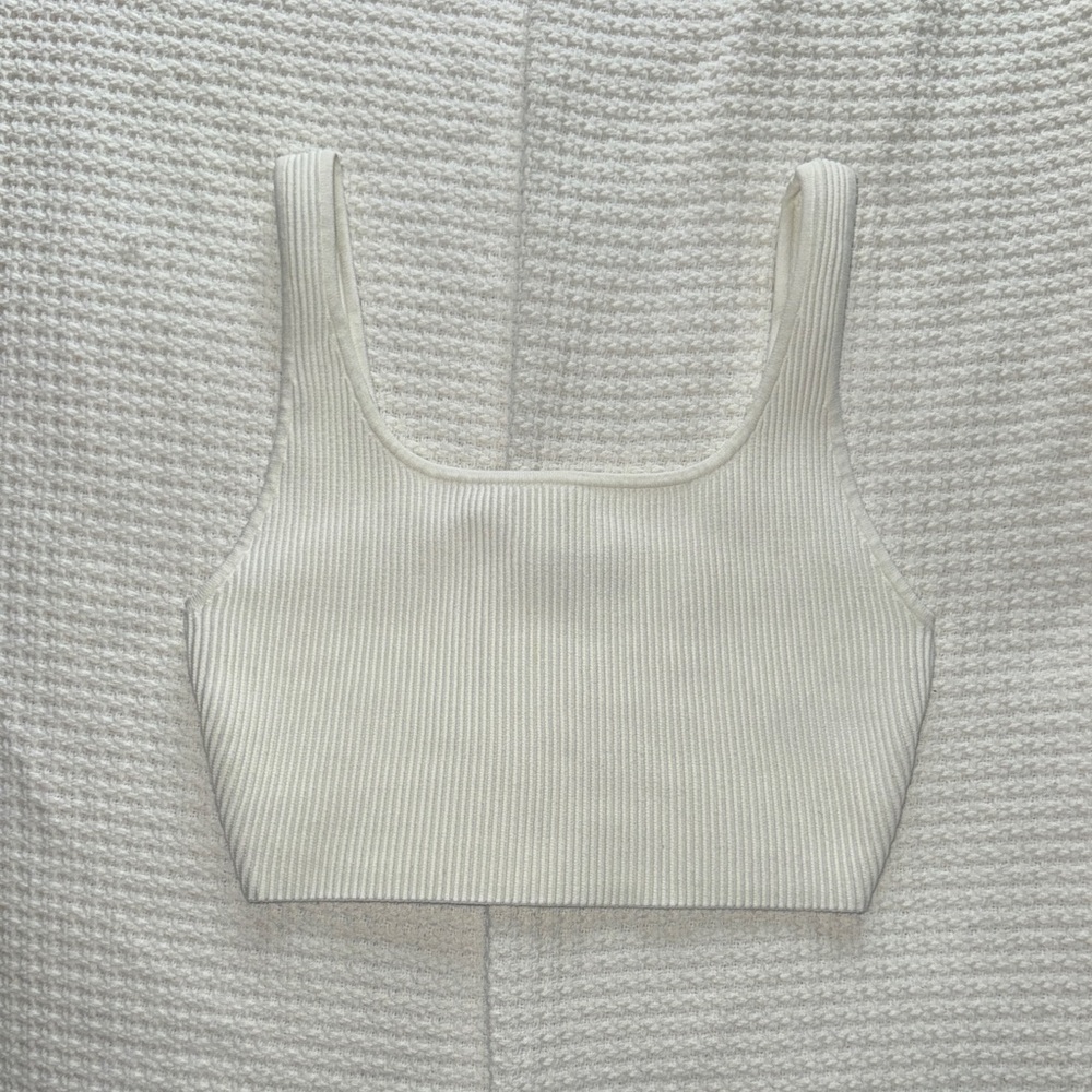 Aritzia Babaton Sculpt Knit Squareneck Cropped